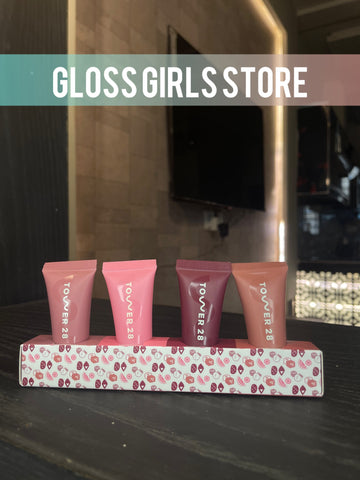 TOWER 28 LIP SOFTIE TINTED LIP TREATMENT SET BUNDLE OF 4.