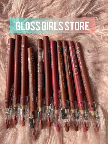 FLORMER COLOURFUL NUDE LIP PENCILS PACK OF 12