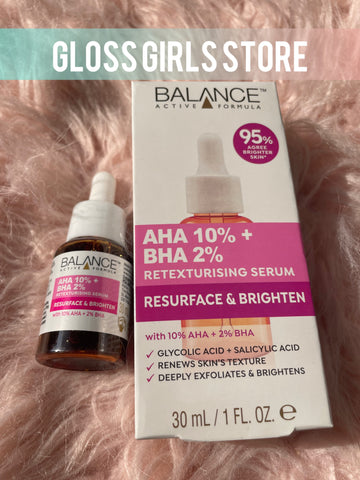 BALANCE ACTIVE FORMULA AHA 10% + BHA 2% RETEXTURISING SERUM
