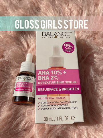 BALANCE ACTIVE FORMULA AHA 10% + BHA 2% RETEXTURISING SERUM