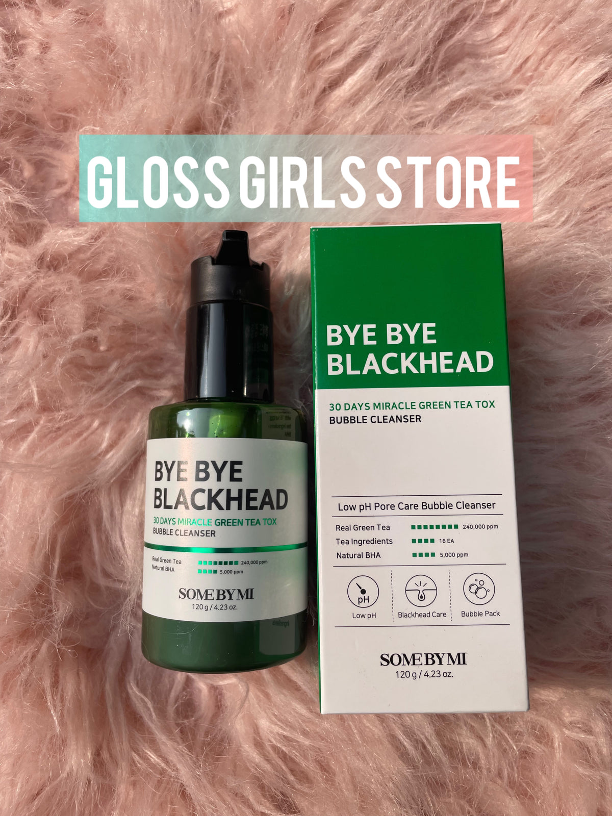 SOME BY MI BYE BYE BLACHEAD 30 DAYS MIRACLE GREEN TEA TOX BUBBLE CLEANSER 120 G