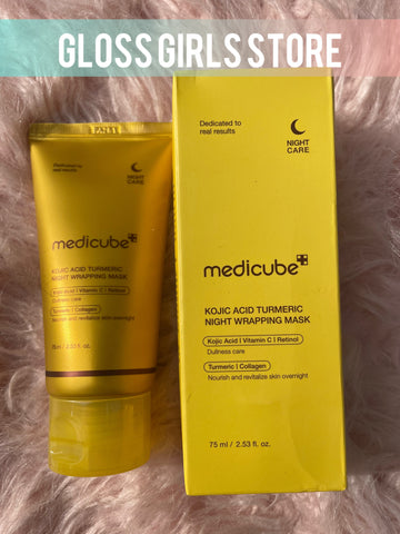 MEDICUBE KOJIC ACID TURMERIC NIGHT WRAPPING MASK 75 ML