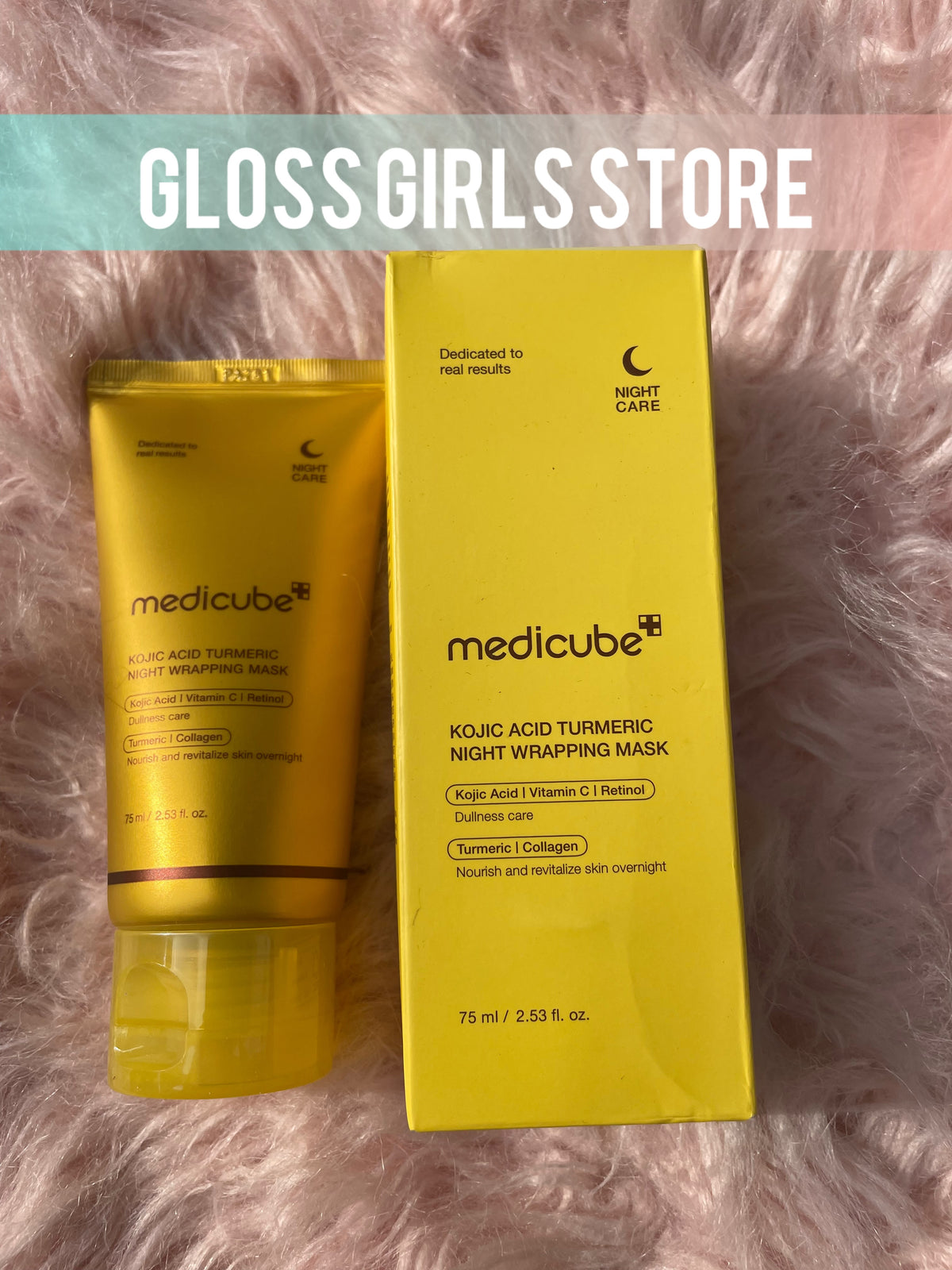 MEDICUBE KOJIC ACID TURMERIC NIGHT WRAPPING MASK 75 ML