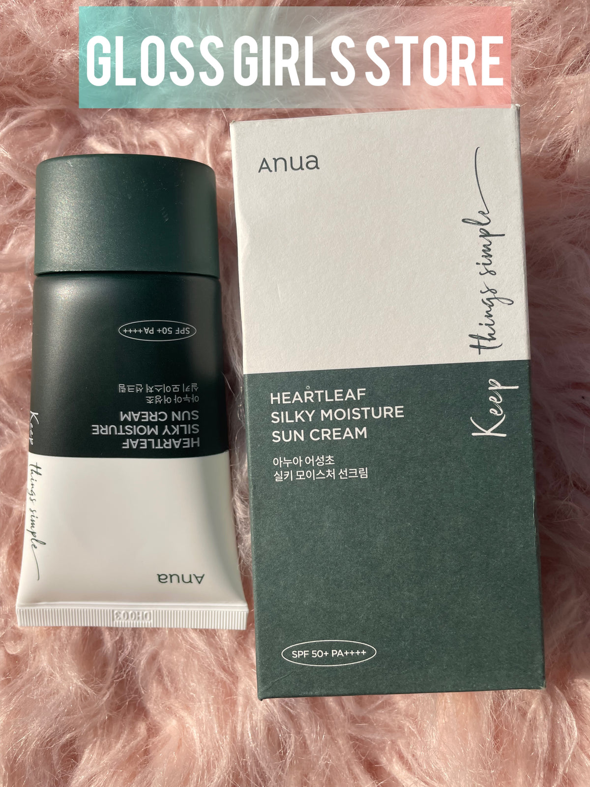 ANUA HEARTLEAF SILKY MOISTURE SUN CREAM SPF 50 + + PA ++++