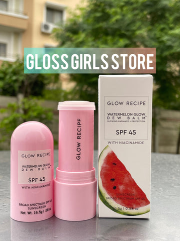 GLOW RECIPE SUNSTICK  WATERMELON DEW BALM SPF 45 WITH NIACINAMIDE 16.5 GRAMS